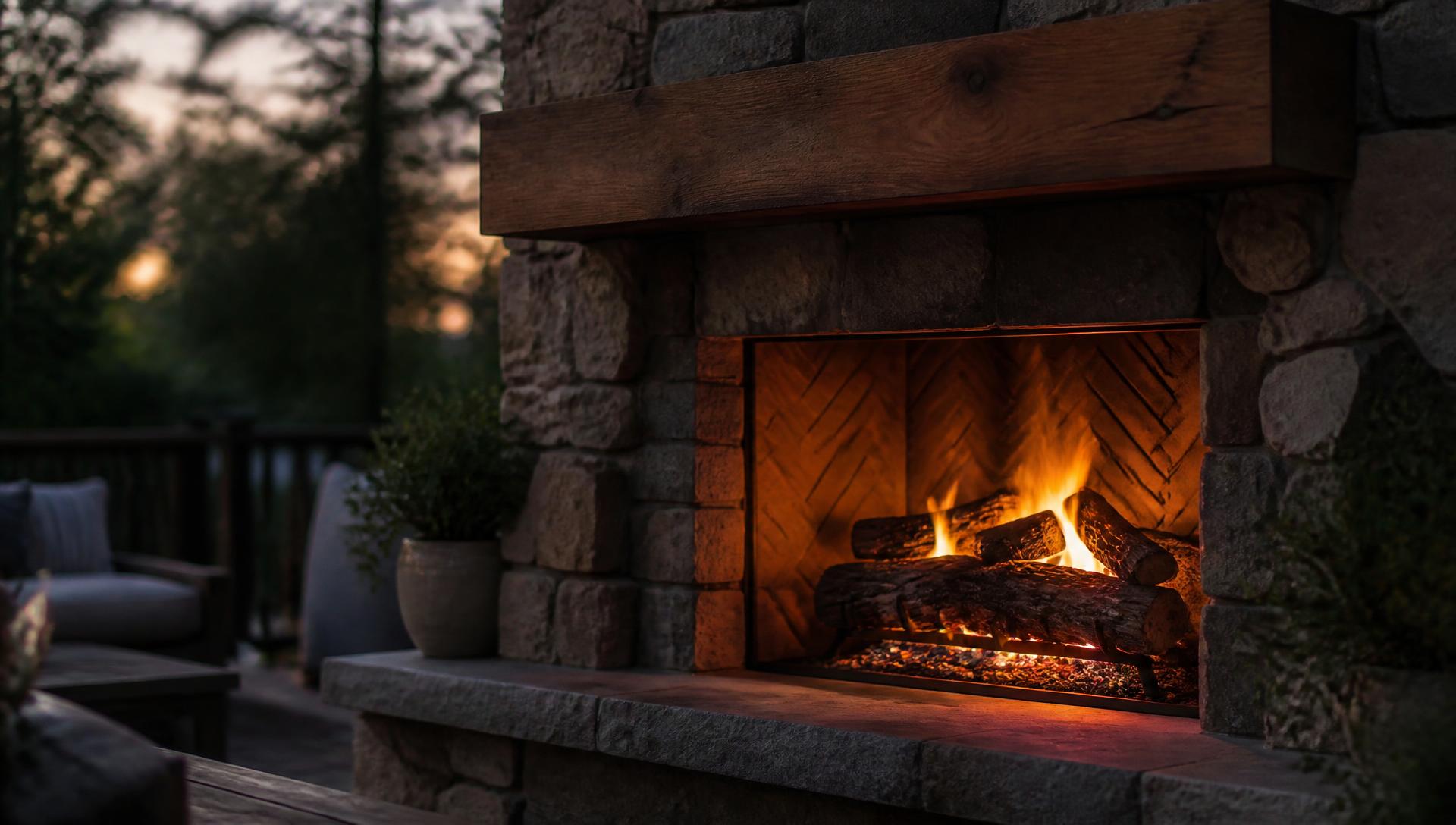Fireplace scene