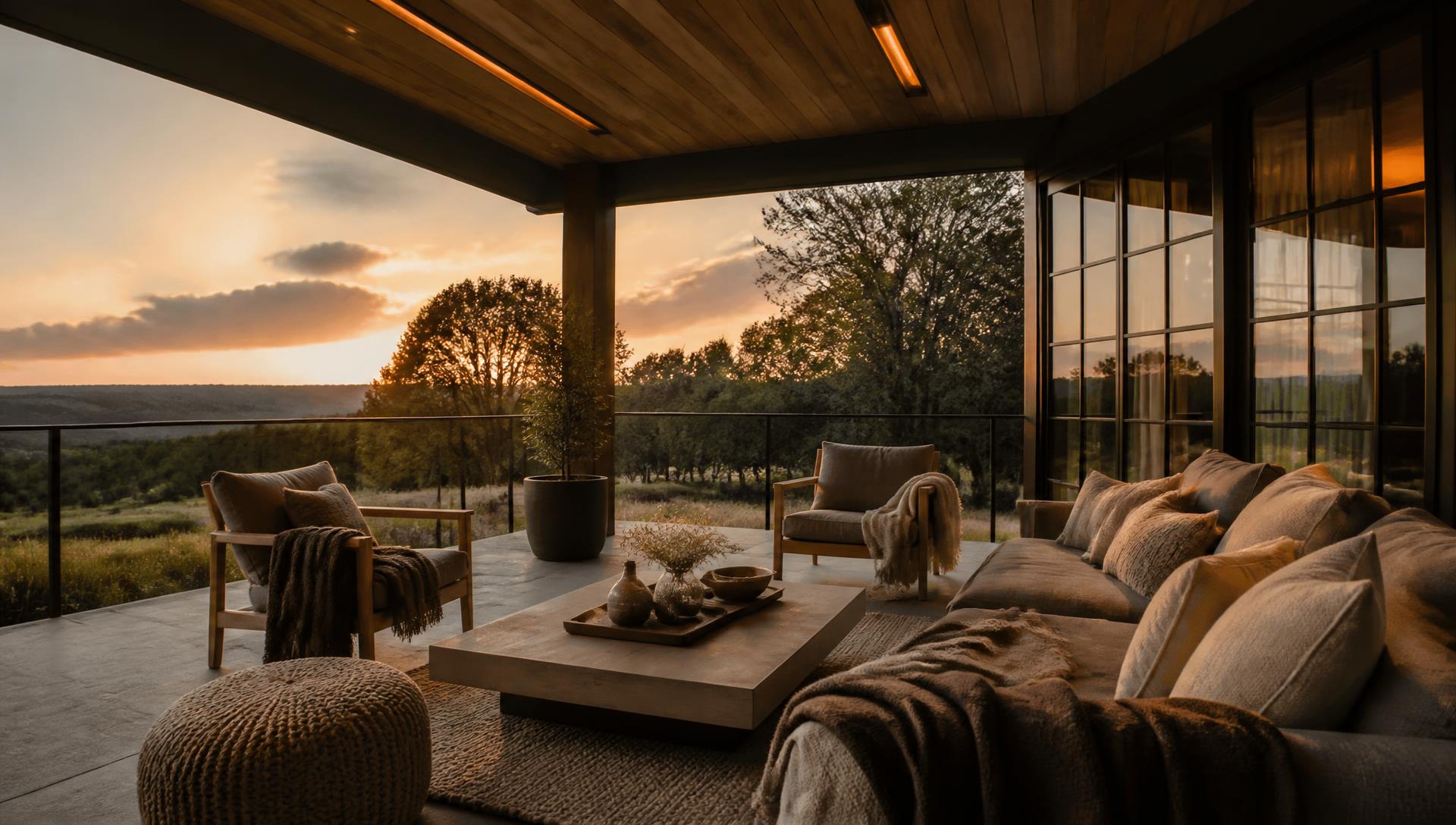 Layered porch
